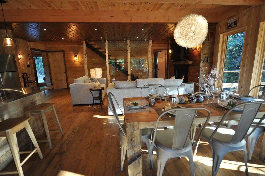 Les Bouleaux - Les Chalets Spa Canada La Malbaie Bagian luar foto