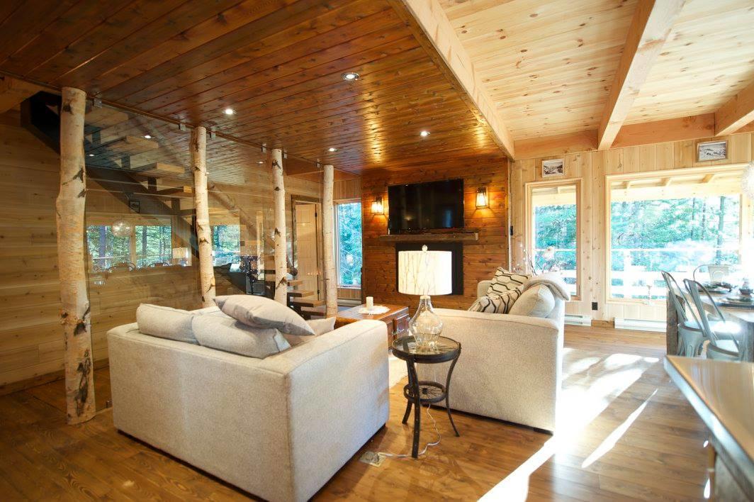 Les Bouleaux - Les Chalets Spa Canada La Malbaie Bagian luar foto