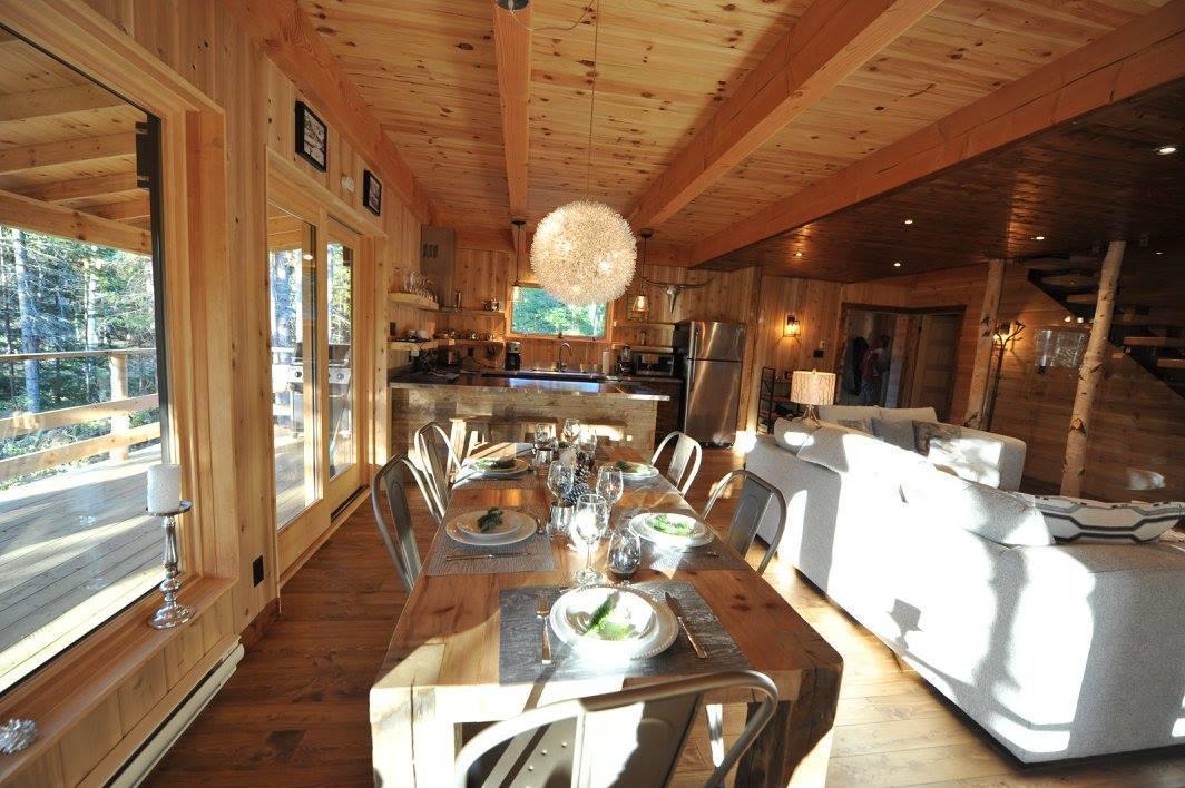 Les Bouleaux - Les Chalets Spa Canada La Malbaie Bagian luar foto
