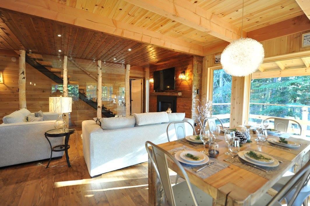 Les Bouleaux - Les Chalets Spa Canada La Malbaie Bagian luar foto