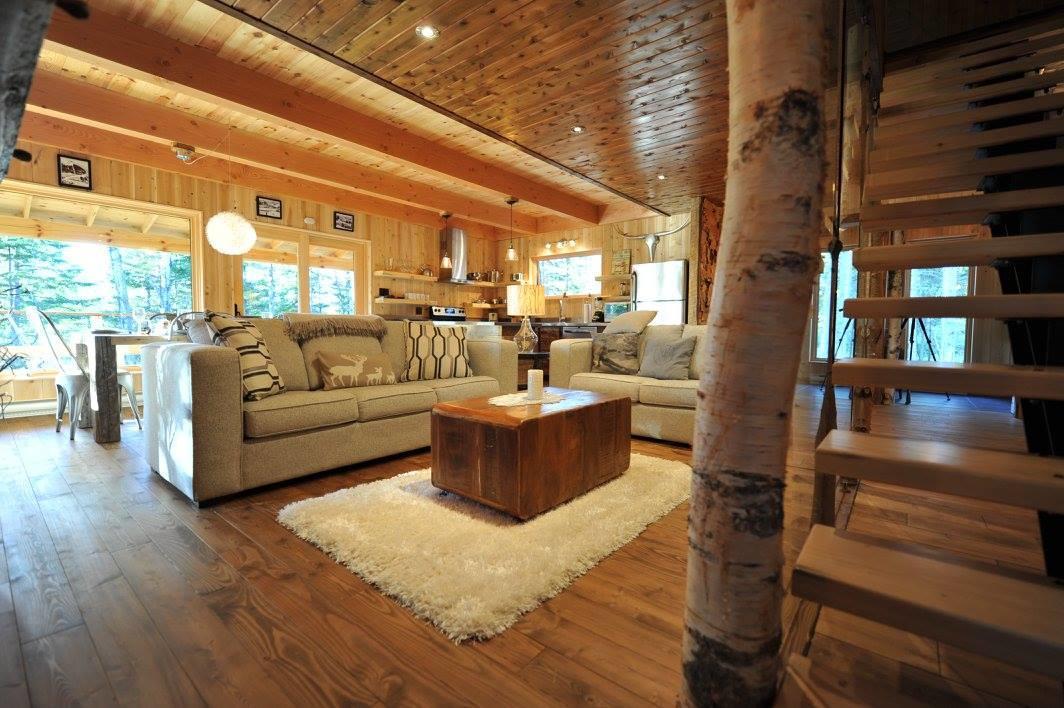 Les Bouleaux - Les Chalets Spa Canada La Malbaie Bagian luar foto
