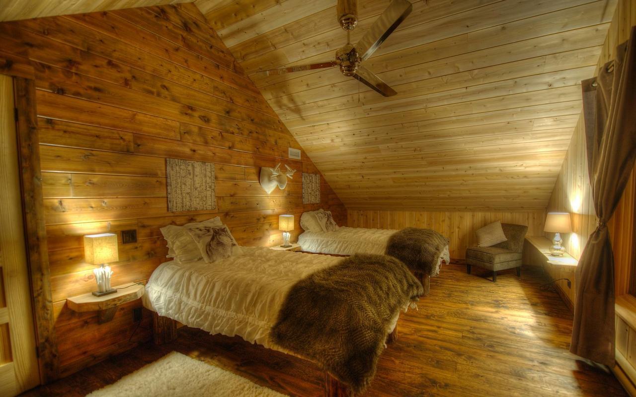 Les Bouleaux - Les Chalets Spa Canada La Malbaie Bagian luar foto